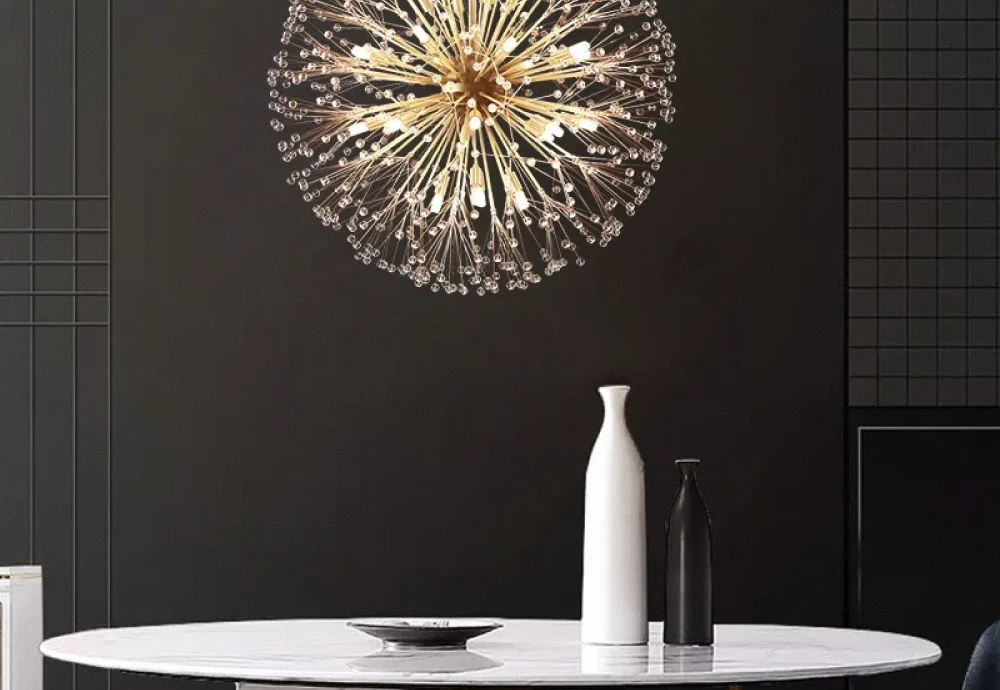 crystal dandelion chandelier